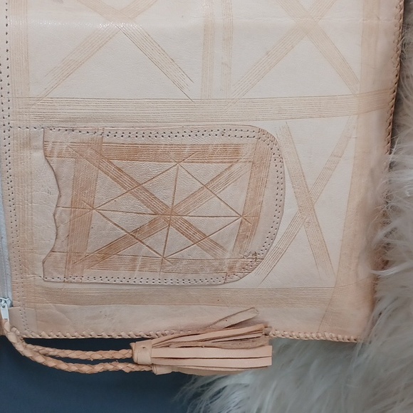 Handmade ,Unique Leather Clutch